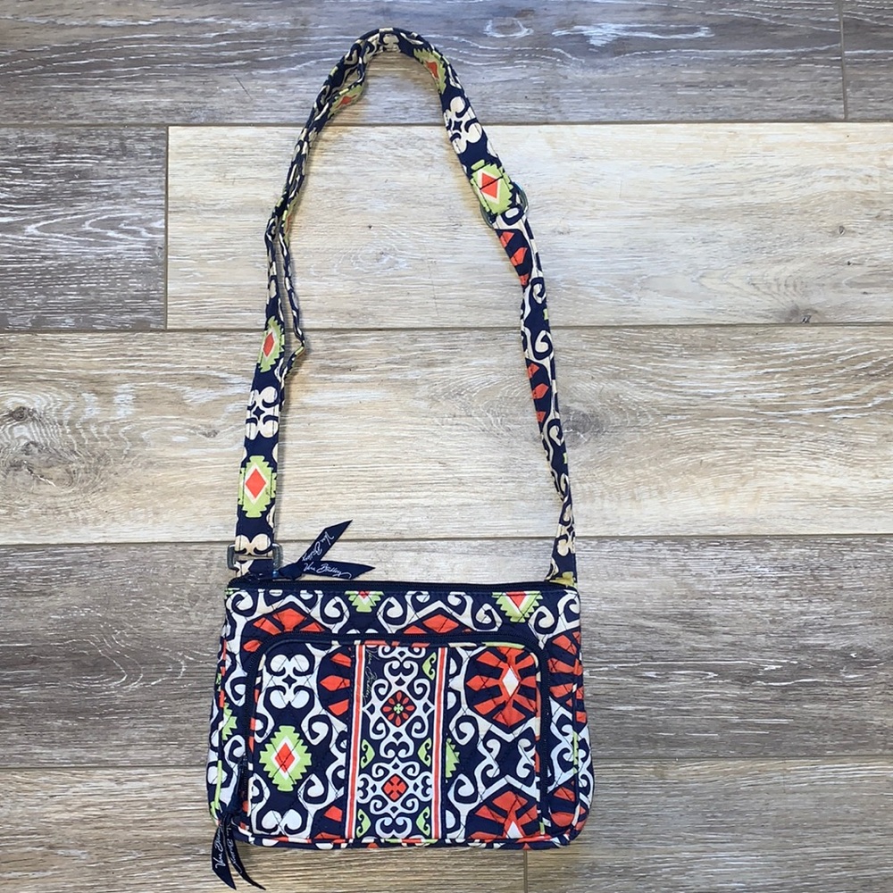 Vera Bradley Navy, Lime Green, and Red orange purse